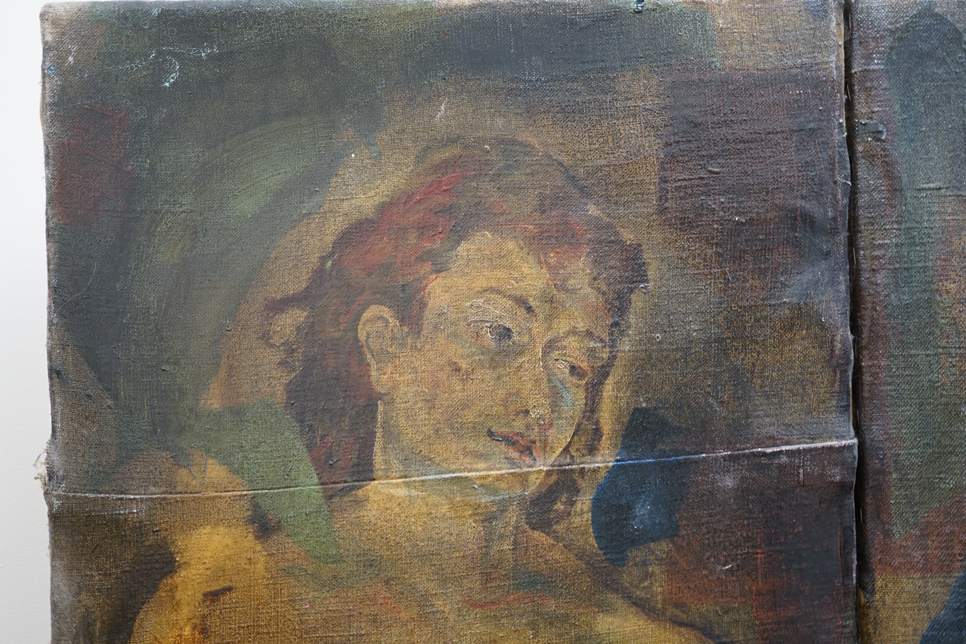 Arturo, triptych oil on canvas, Adam and Eve, 170 x 143cm